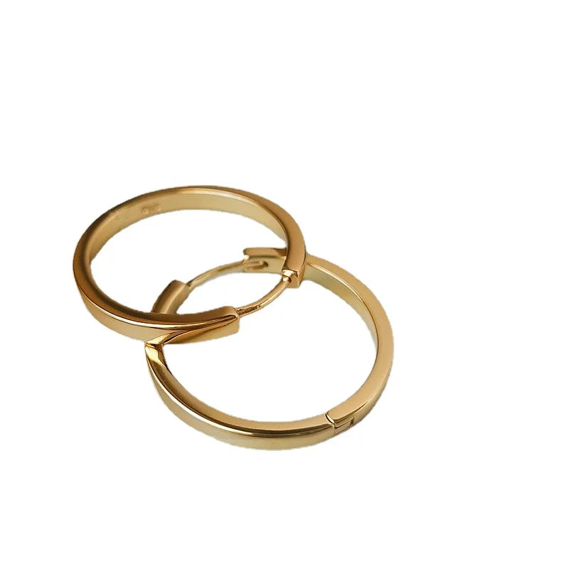 Classic Round Hoop Earrings