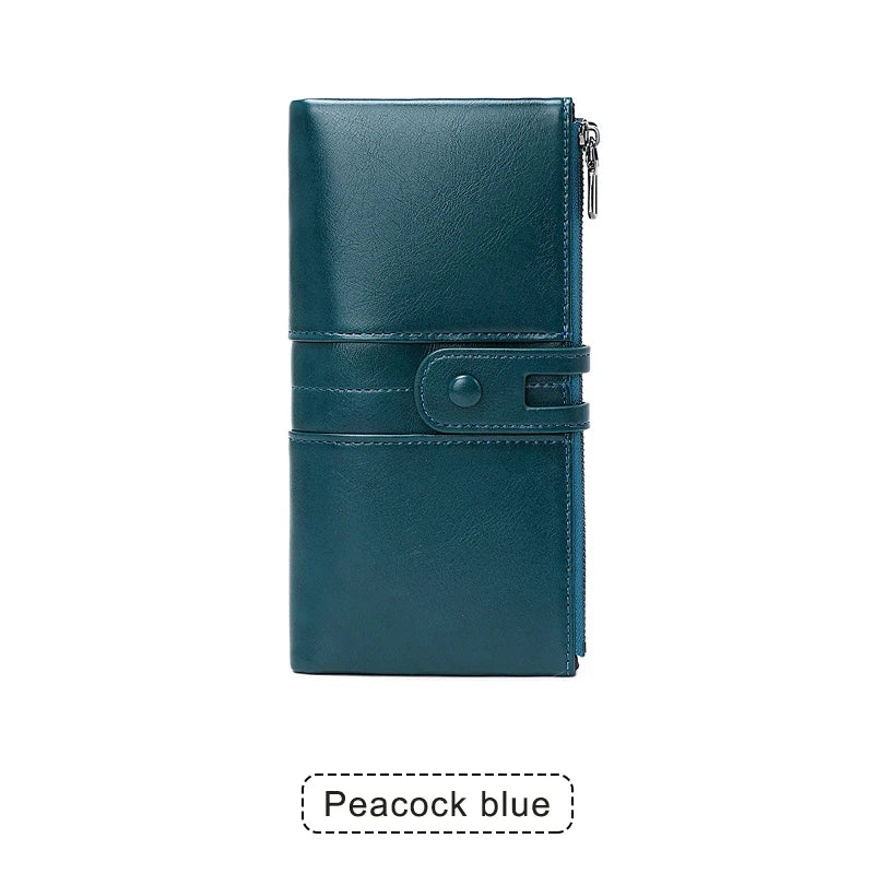 Women's RFID Long Wallet with Coin Pocket