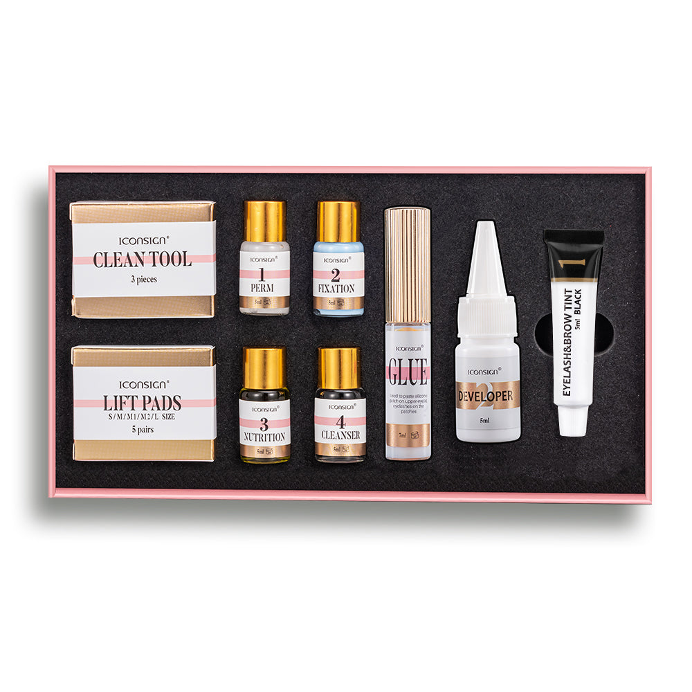 Kit de Lifting de Pestanas e Tintura de Sobrancelhas, 2 em 1