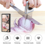 Stainless Steel Onion and Vegetable Holder Slicer