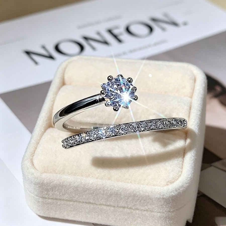 Yanbai Korean Design Trendy Fashion Geometric Ring Versatile Index Finger Pinky Ring in