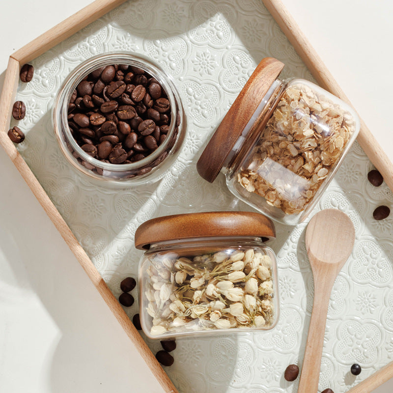 Round Glass Food Storage Jar