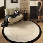 Tappeto rotondo in stile vintage francese