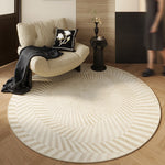 Tappeto rotondo in stile vintage francese