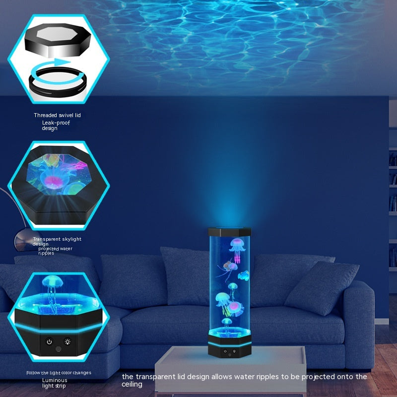 Jellyfish Lava Lamp with Remote, 17 Colors