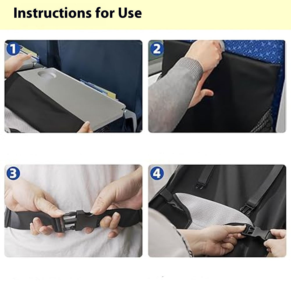 Rede de Apoio para os Pés para Crianças em Avião, Cama de Viagem Dobrável