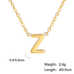 Personalisierte Buchstaben-Halskette mit Anhänger, 18K Gold