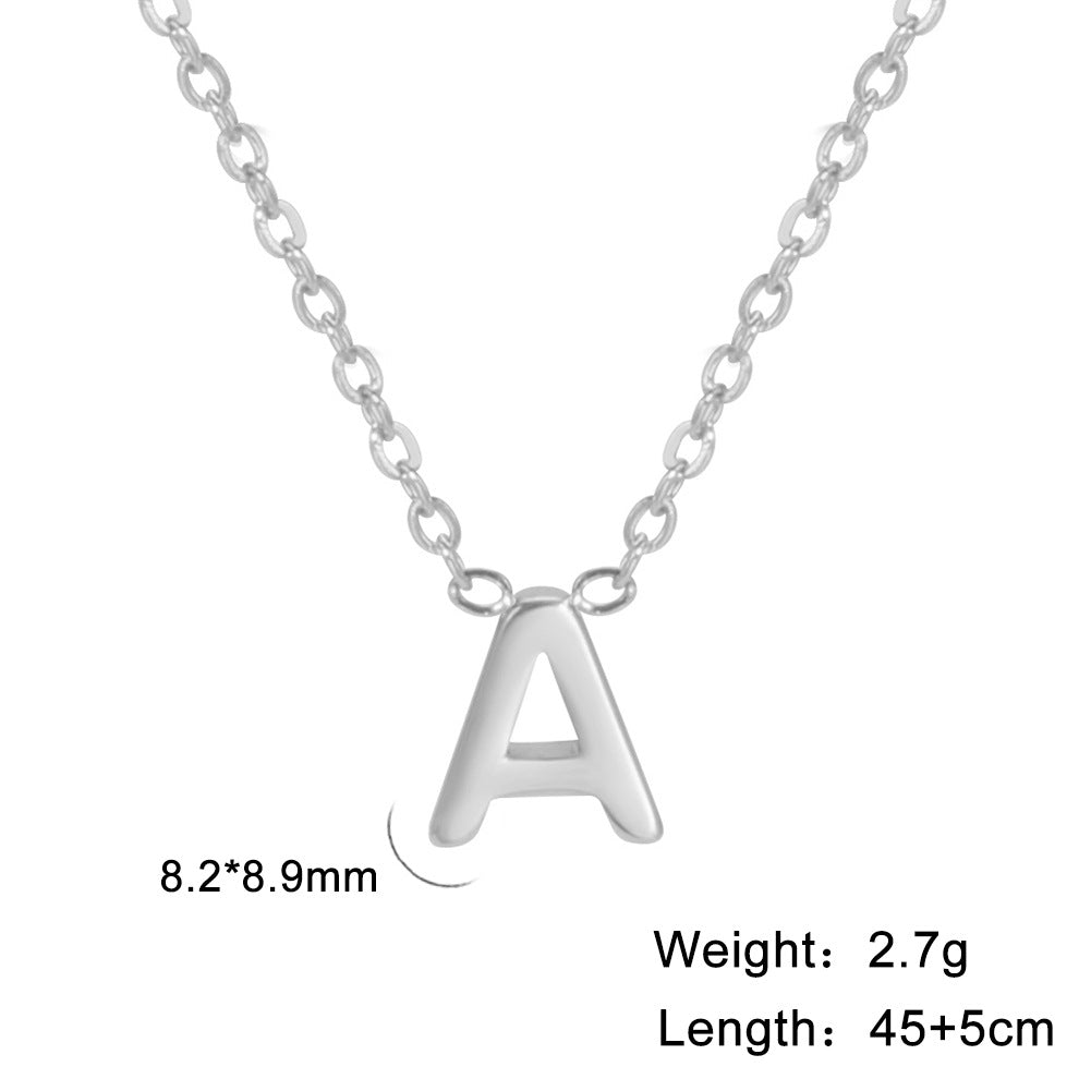 Personalisierte Buchstaben-Halskette mit Anhänger, 18K Gold