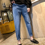 Autumn and Winter Pregnant Women Pants Plus Velvet Loose Harem Pants Warm Pregnant Women D