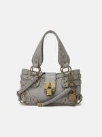 Bolso bandolera vintage con cierre de candado