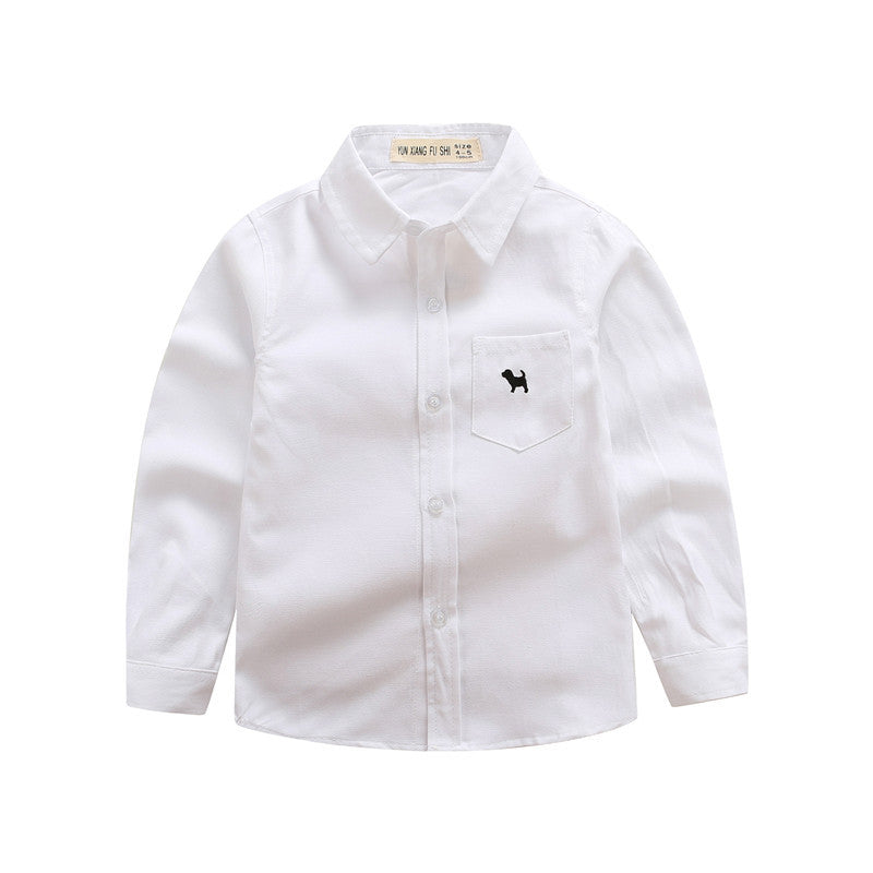 Jongensshirt met lange mouwen van katoen