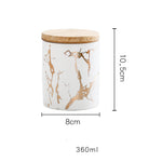 Ceramic Airtight Storage Jar with Bamboo Lid