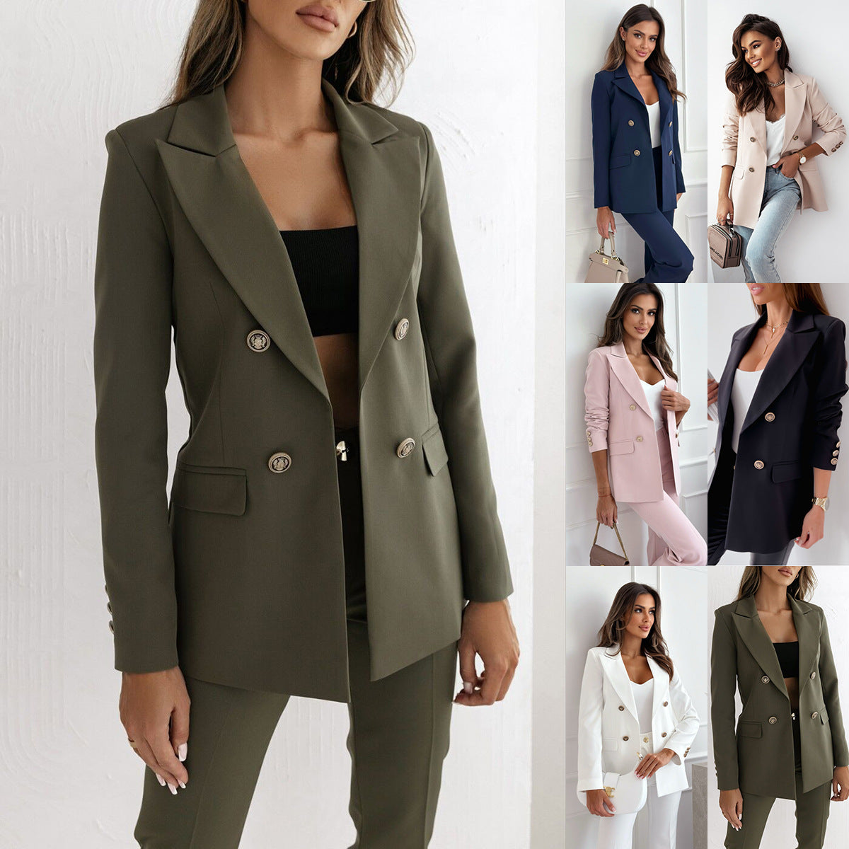 Women's Zip-Front Coat Jacket