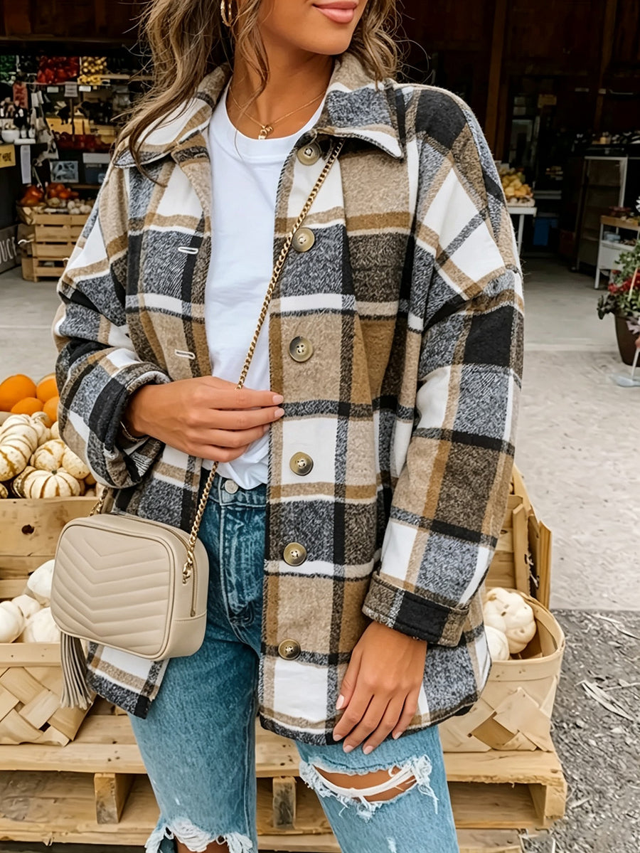 Plaid Shirt Jacket