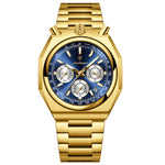 Orologio al quarzo luminoso retrò da uomo, impermeabile
