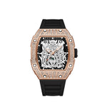 Montre à cadran squelette, unisexe
