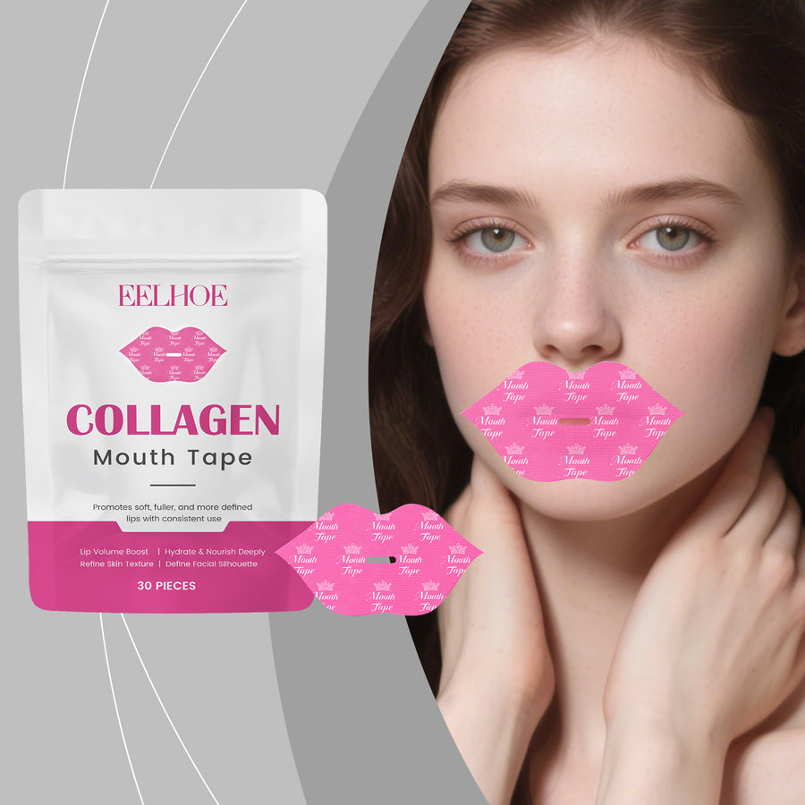 Collagen Lip Mouth Tape Strips, 30 Pieces