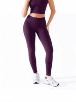 Pantaloni da yoga a vita alta senza cuciture da donna