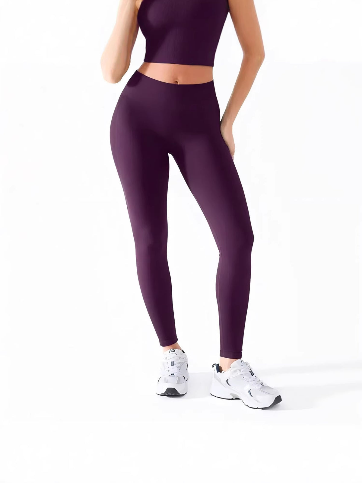 Pantaloni da yoga a vita alta senza cuciture da donna