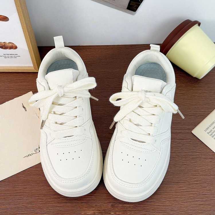 Women's White Platform Sneakers