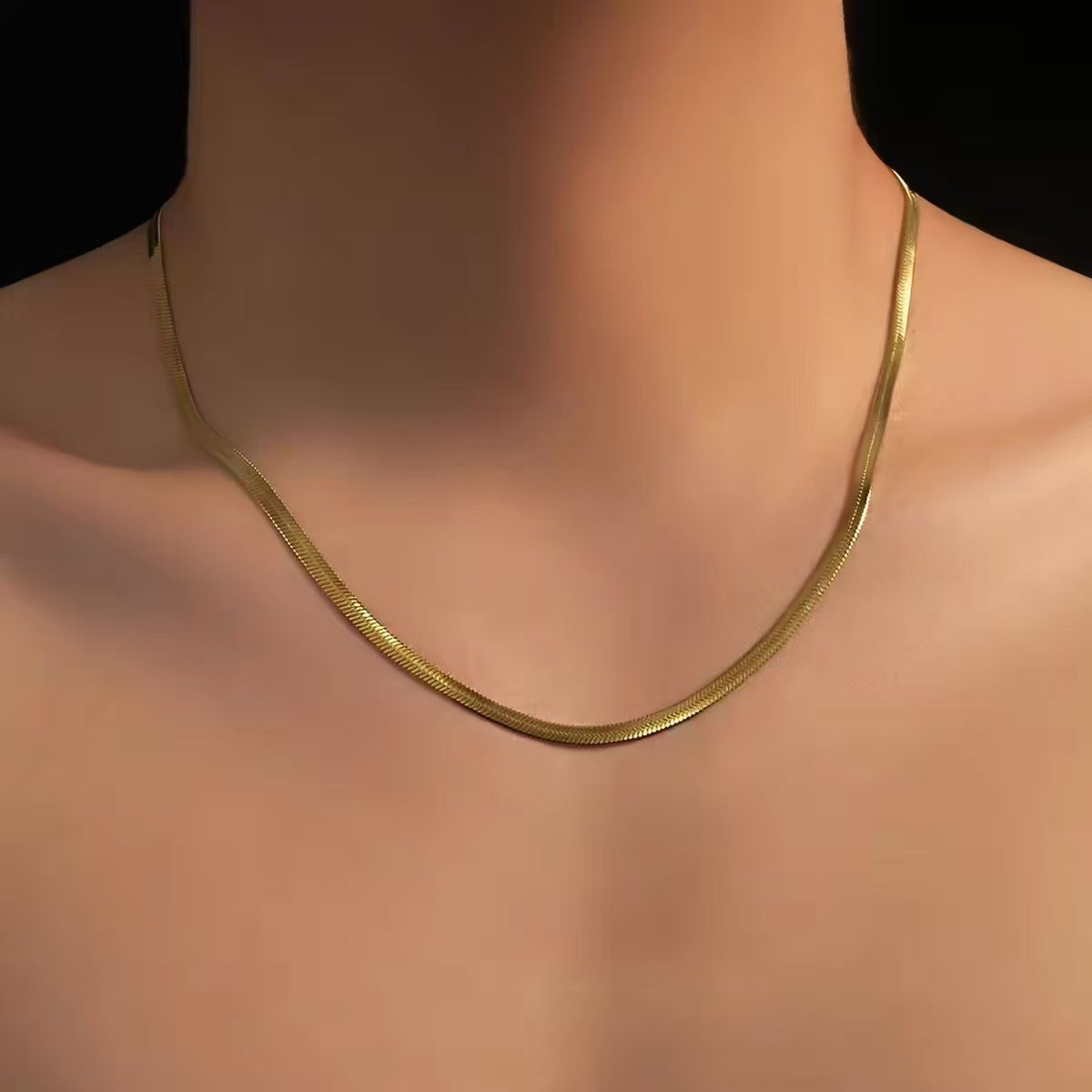 Gouden visgraatketting