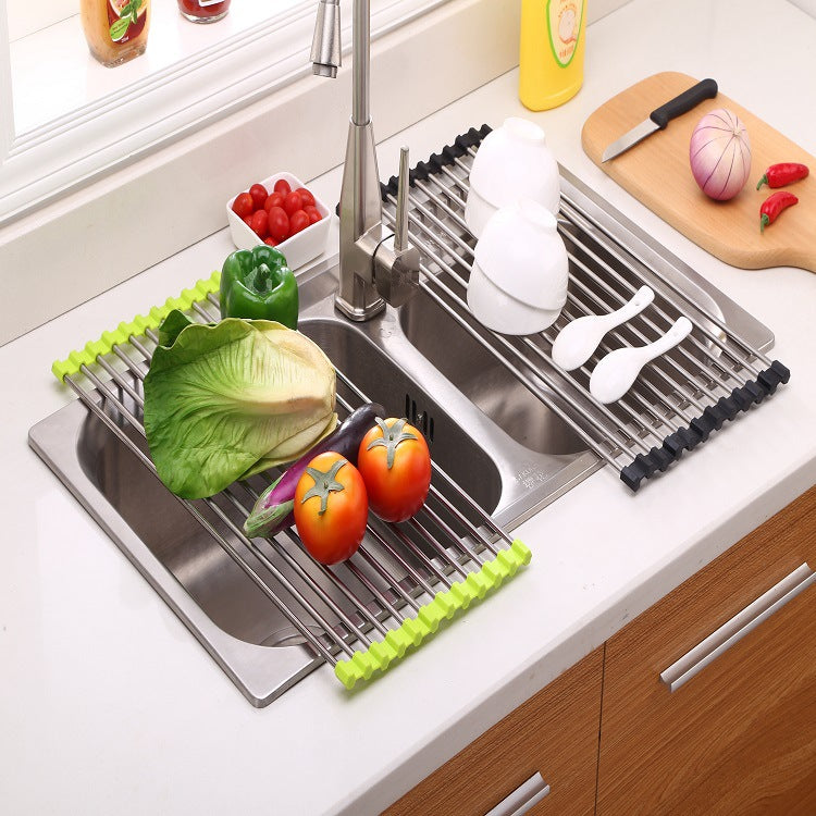 Foldable Over-Sink Dish Drying Rack