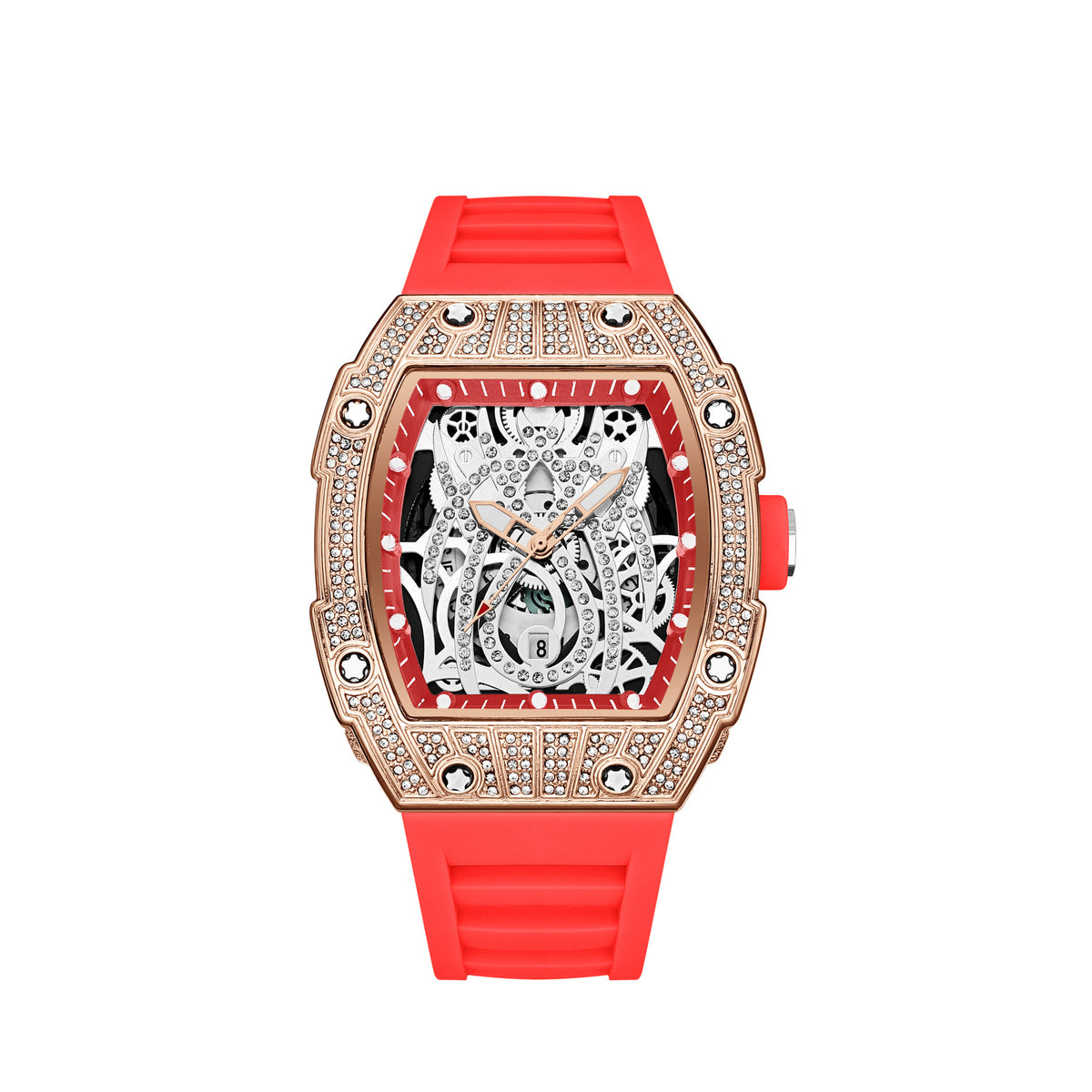 Montre à cadran squelette, unisexe