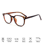 Modische transparente Kristallbrille für Damen