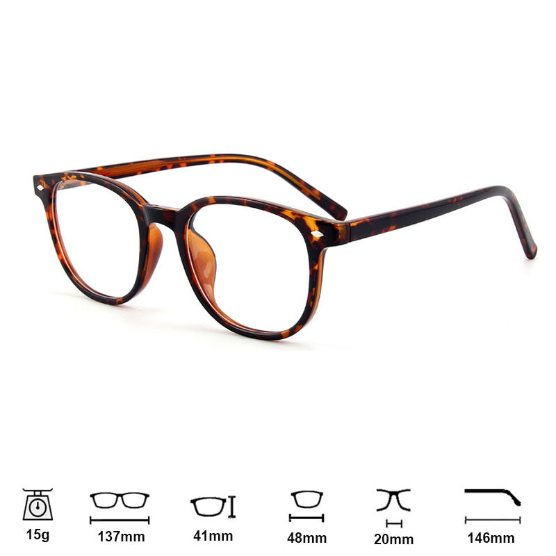 Modische transparente Kristallbrille für Damen
