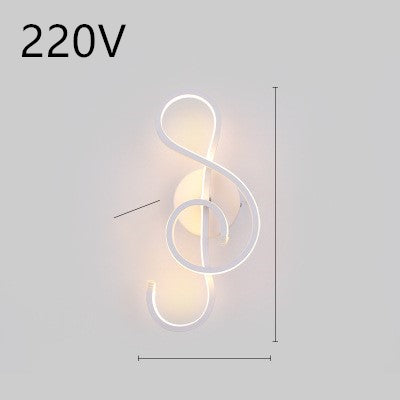 Nordische minimalistische LED-Wandleuchte