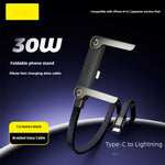 Câble de charge rapide avec support de téléphone pliable