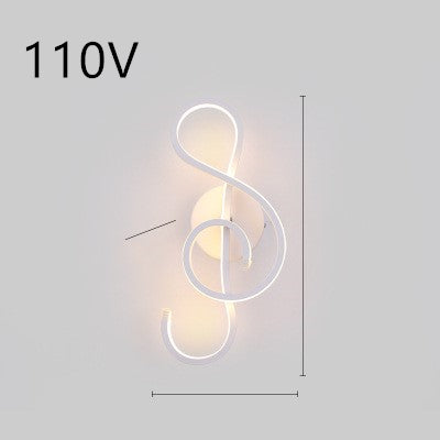 Nordische minimalistische LED-Wandleuchte