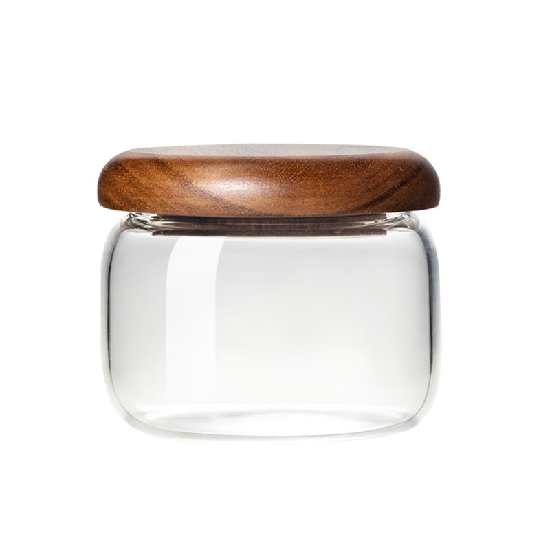 Round Glass Food Storage Jar