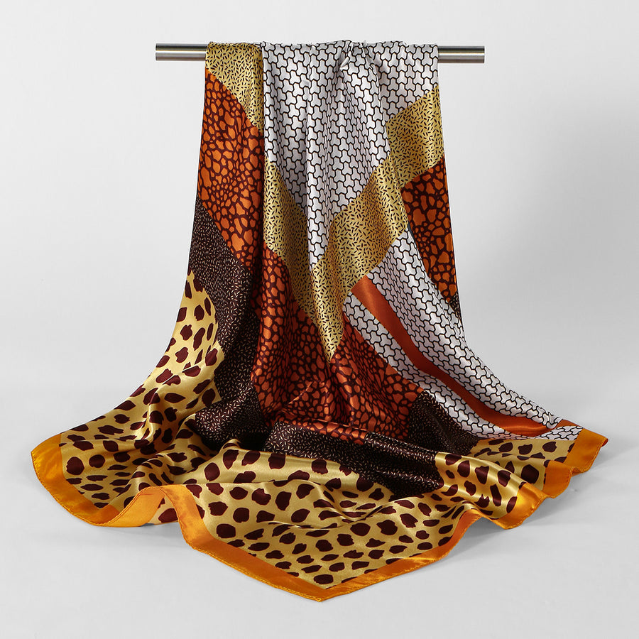 Professionele decoratieve hoofddoek/sjaal van imitatiezijde