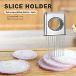 Stainless Steel Onion and Vegetable Holder Slicer