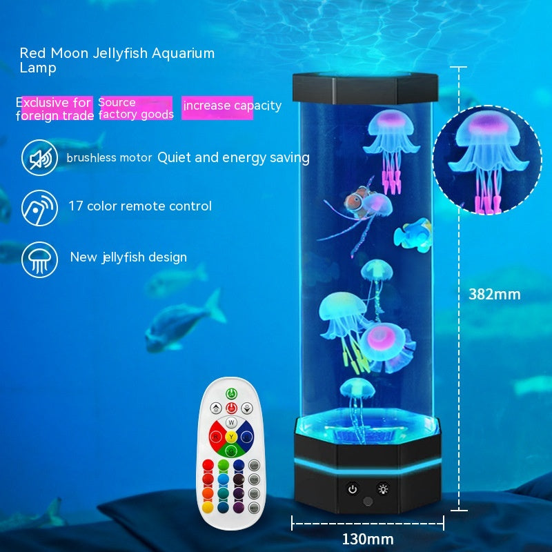Jellyfish Lava Lamp with Remote, 17 Colors