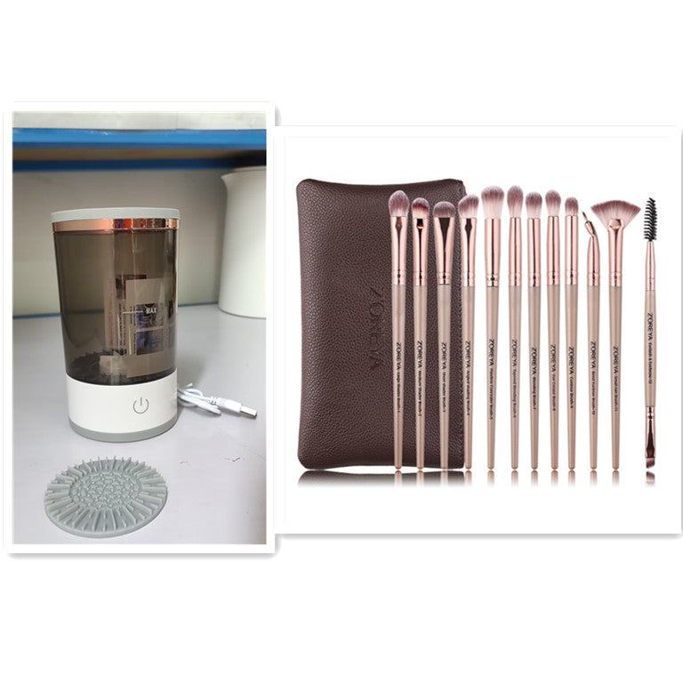Nettoyeur de pinceaux de maquillage électrique avec chargement USB