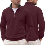 Men's Half-Zip Jacquard Pullover