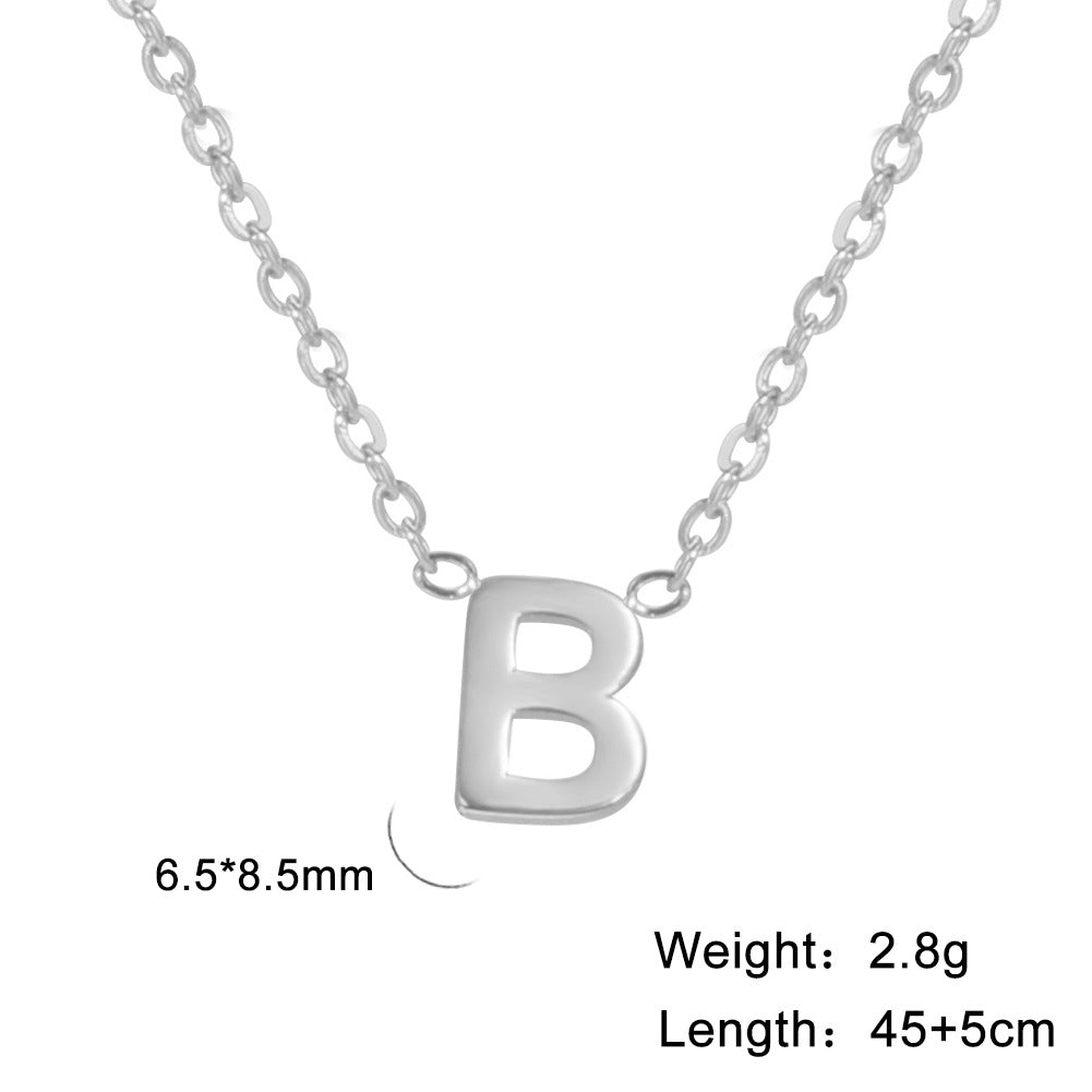 Personalisierte Buchstaben-Halskette mit Anhänger, 18K Gold