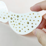 Goldene florale Sommersprossen-Sticker für das Gesicht