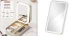 LED Lighted Makeup Mirror with Storage Box