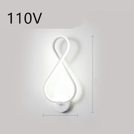 Nordische minimalistische LED-Wandleuchte