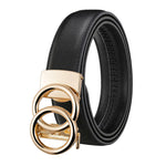 Unisex Automatic Genuine Leather Belt