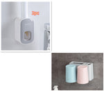 Automatischer Zahnpastaspender mit Zahnbürstenhalter-Set