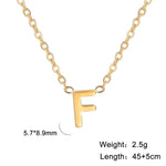 Personalisierte Buchstaben-Halskette mit Anhänger, 18K Gold