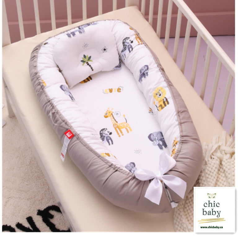 Tragbares Babybett für Kinder, herausnehmbar und waschbar, Reisebett für Säuglinge und Kleinkinder