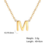 Personalisierte Buchstaben-Halskette mit Anhänger, 18K Gold