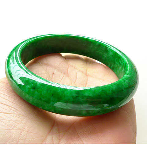 Bracelete de Jade em tons de Verde-Azulado