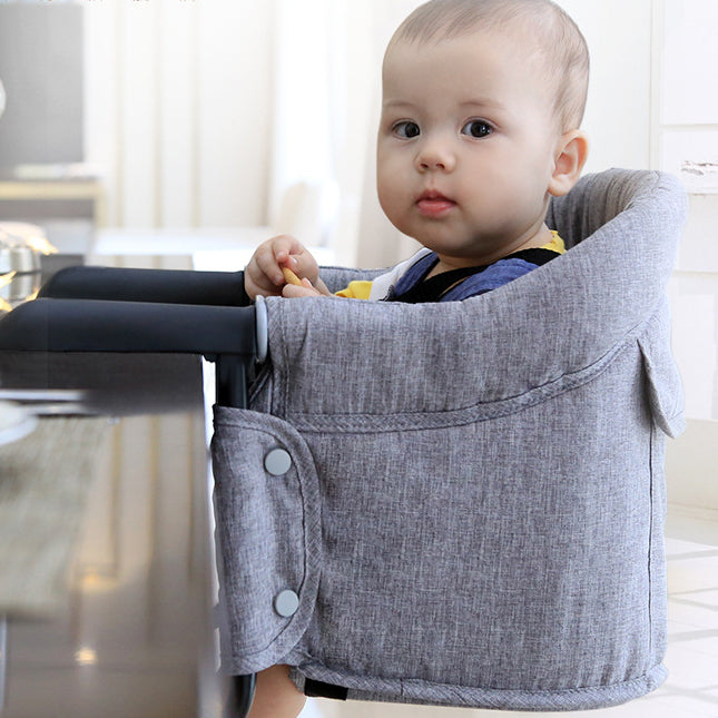 Portable Baby High Chair Seat Cover with Safety Belt