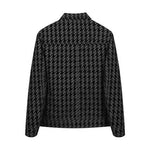 Blazer slim-fit da uomo a motivo pied-de-poule